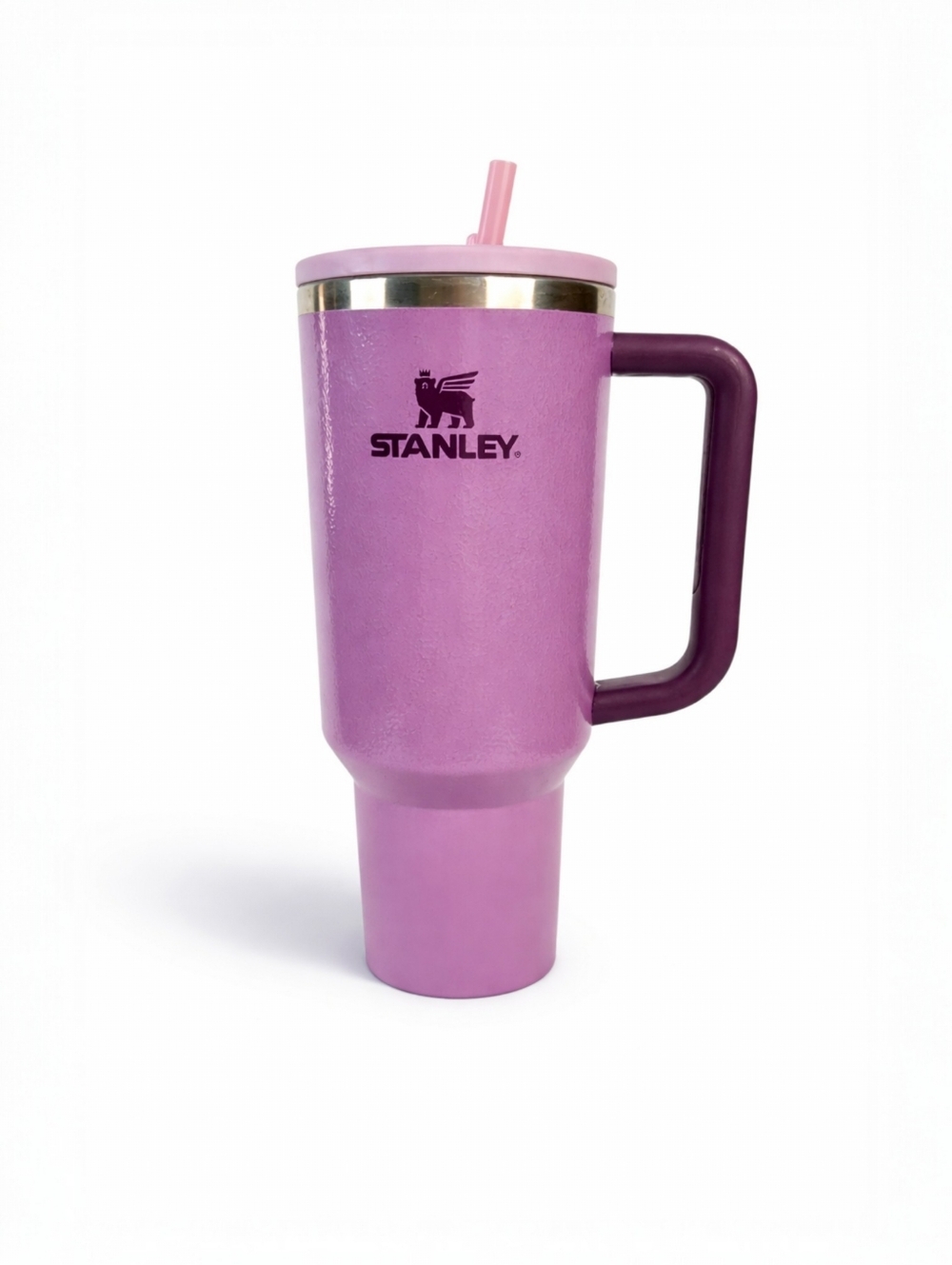 Stanley Quencher H2.0 40oz Hammertone Lilac Tumbler Handle Straw Cup